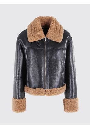 Fur Coat STAND STUDIO Woman color Black