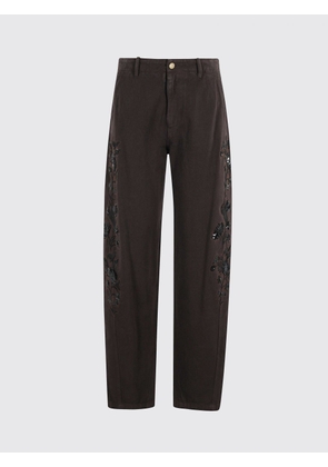 Pants ERMANNO FIRENZE Woman color Dark