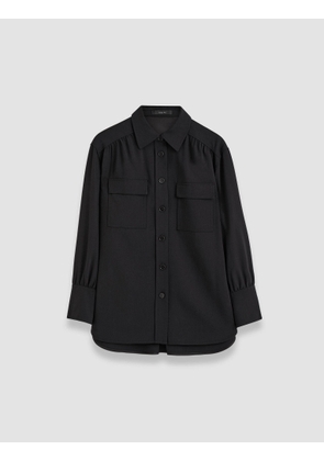 Perle Fluid Twill Wool Shirt - 34