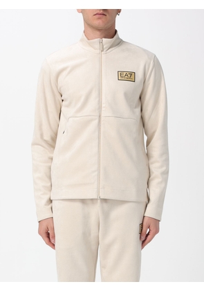 Sweatshirt EA7 Men color Yellow Cream
