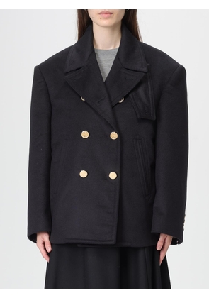 Coat THOM BROWNE Woman color Navy