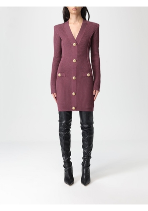 Dress BALMAIN Woman color Violet