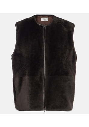 The Row Andi shearling vest