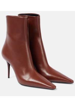 Saint Laurent Ashley 90 leather ankle boots