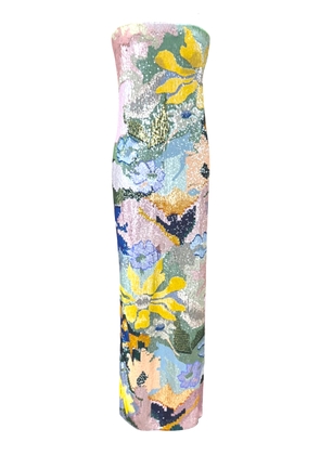 La Fuori Floral Jacquard Embroidered Dress - Moda Operandi