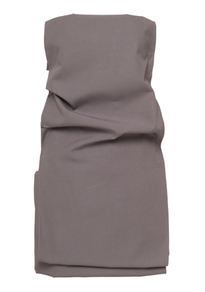 Prada Strapless Gabardine Mini Dress - Moda Operandi