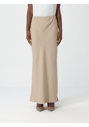 Skirt BRUNELLO CUCINELLI Woman color Beige
