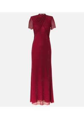 Self-Portrait Embellished maxi dress