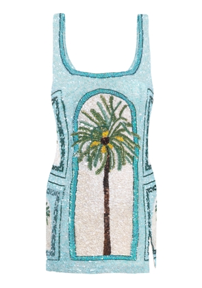 La Fuori Palm Jumeirah Embroidered Dress - Moda Operandi