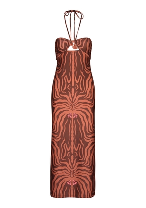 Johanna Ortiz Jungle Palms Jersey Midi Dress - Moda Operandi