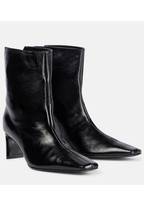 Khaite Ona 55 leather ankle boots