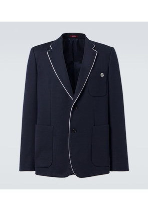 Gucci Double G cotton jersey blazer
