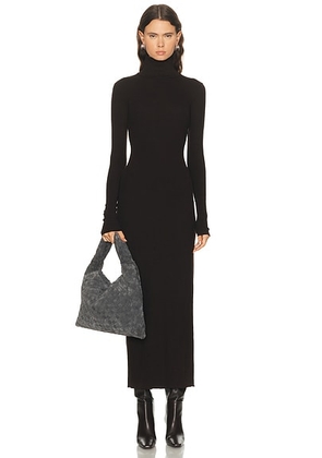 Polo Ralph Lauren Long Sleeve Column Dress in Brown Melange - Brown. Size M (also in L).