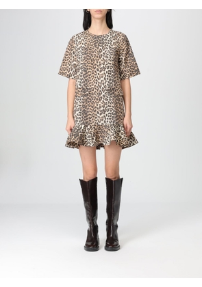 Dress GANNI Woman color Brown