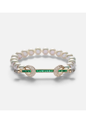 Ananya Chakra 18kt gold bracelet with gemstones