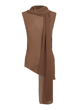 Cortana Serene Silk Scarf-Detail Top - Moda Operandi