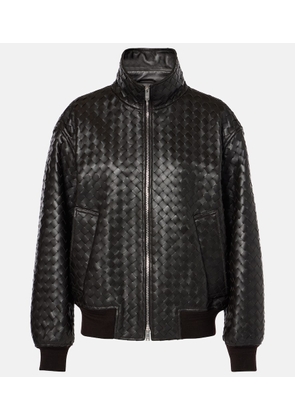 Bottega Veneta Intrecciato leather jacket