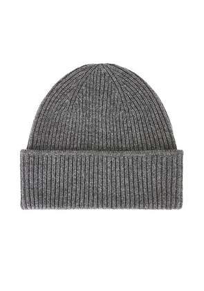 Theory Cashmere Beanie in Grey Melange - Grey. Size all.