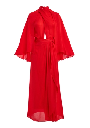 Johanna Ortiz Cape Town Draped Silk Maxi Dress - Moda Operandi