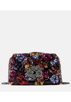 Roger Vivier Efflorescence sequined clutch