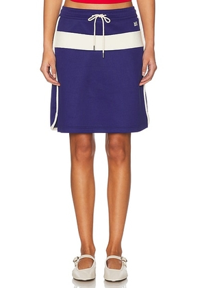 Wales Bonner Mantra Skirt in Navy & Natural - Navy. Size L (also in ).