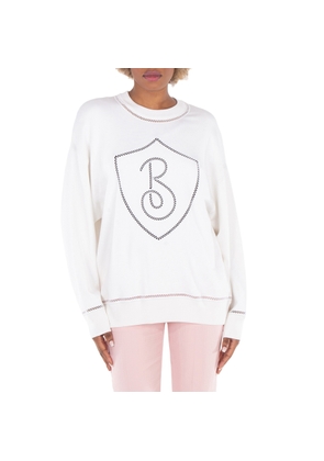 Burberry Inset Logo Crewneck Sweatshirt