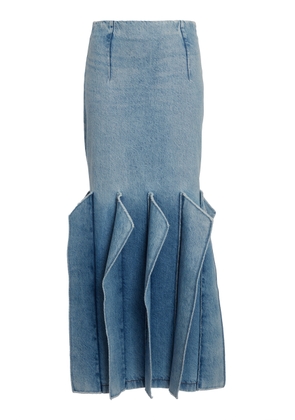 A.W.A.K.E. MODE Panelled Denim Maxi Skirt - Moda Operandi