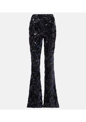 Dorothee Schumacher Sequin high-rise flare pants