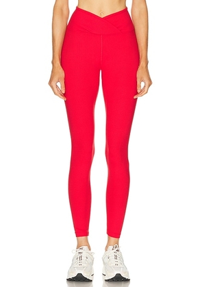 YEAR OF OURS Ribbed Veronica Legging in Cherry - Red. Size M (also in ).