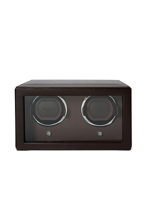Wolf 1834 Cub Double Watch Winder with Cover in Brown - Brown. Size all.