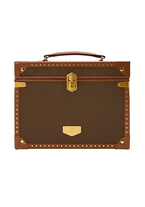 Wolf 1834 Ida Trunk Jewelry Box in Khaki - Brown. Size all.