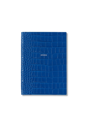 Smythson 2026 Soho Weekly Diary In Mara In Cerulean
