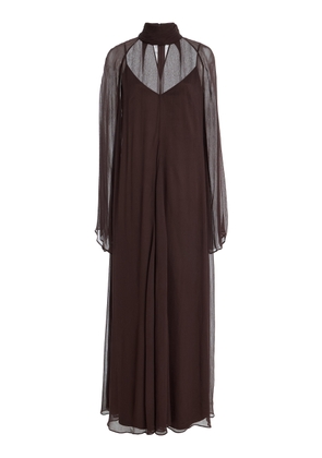 STAUD Esther Chiffon Maxi Dress - Moda Operandi