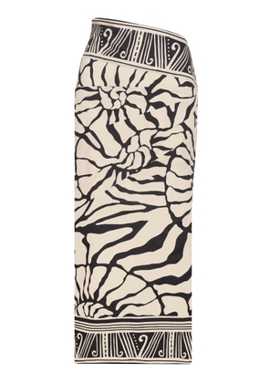 Johanna Ortiz Cañabrava Cotton Midi Skirt - Moda Operandi