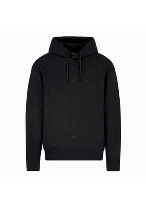 Emporio Armani Mens Double-Jersey Felpa Hoodie