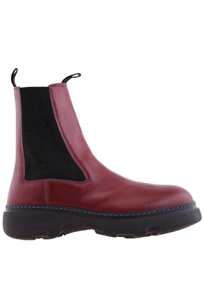 Burberry Creeper Leather Chelsea Boots