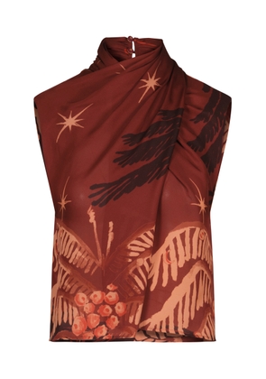 Johanna Ortiz Imaginative Silk Top - Moda Operandi