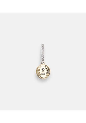 FoundRae Vivacity Mini 18kt yellow and white gold single earring with diamonds