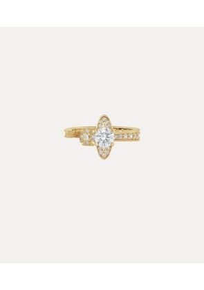 Vivienne Westwood Maitena Ring Gold Silver / Cubic Zirconia Unisex