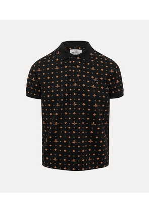 Vivienne Westwood Classic Polo Printed Piquet Ikat L Men