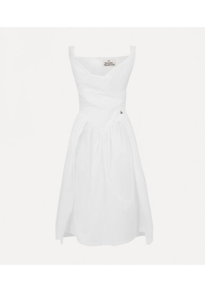 Vivienne Westwood Sunday Dress Compact Poplin White 38 Women