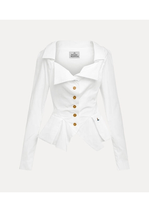 Vivienne Westwood Monday Shirt Org. Cotton Poplin White 46 Women