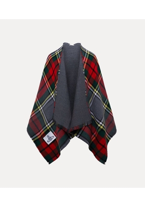 Vivienne Westwood Tartan Poncho Rtw Tartan Scarlet-tartan Os-u Unisex