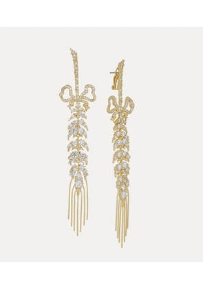 Vivienne Westwood Chloris Earrings Gold Cubic Zirconia Women