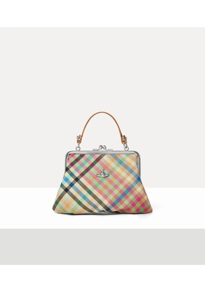 Vivienne Westwood Granny Frame Purse Buccia D'arancia Heather-plaid One Size Women