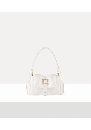 Vivienne Westwood Hazel Mini Treasure Handbag Satin Db Ivory