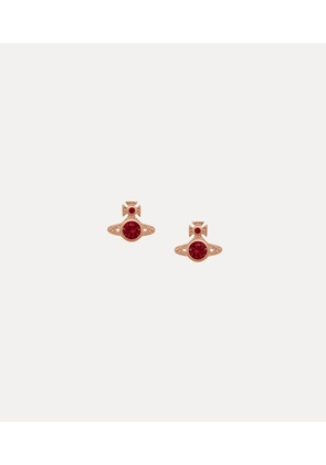 Vivienne Westwood London Orb Earrings Pink-gold-red-cz Pink-gold-red-cz Unisex
