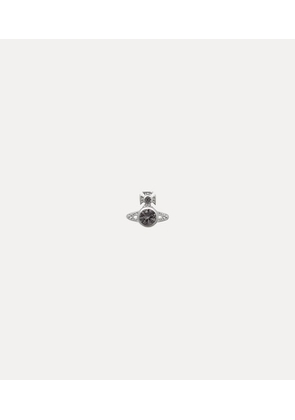 Vivienne Westwood Man. London Orb Single Stud Platinum-grey-cz Platinum-grey-cz Men
