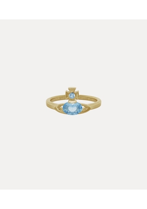 Vivienne Westwood Allie Ring Gold-light-blue-cz Gold-light-blue-cz Unisex