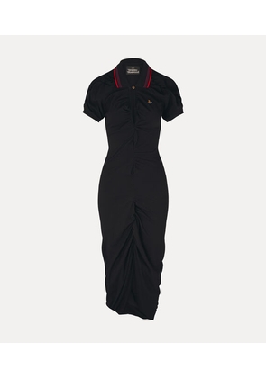 Vivienne Westwood Pulling Dress Solid Piquet Black M Women